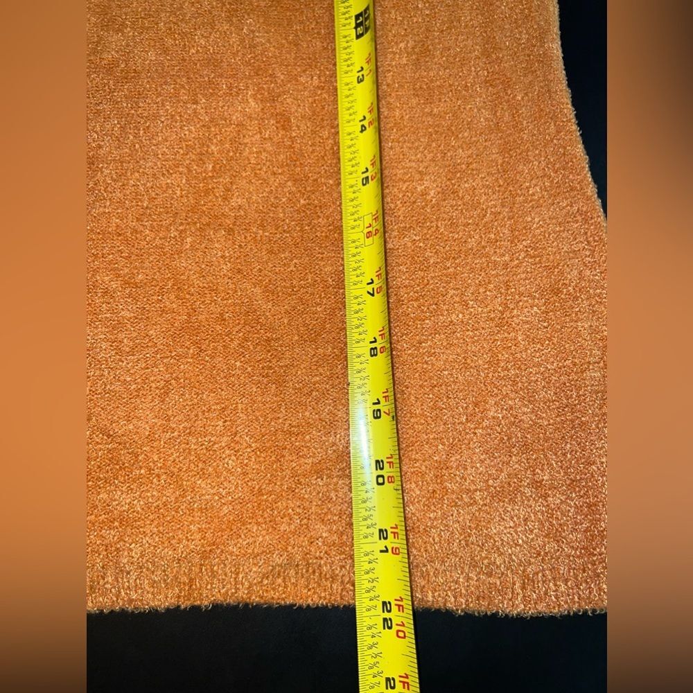 Etcetera Burnt Orange Wool Blend Turtleneck sleeveless top Size Medium EUC - Picture 6 of 6